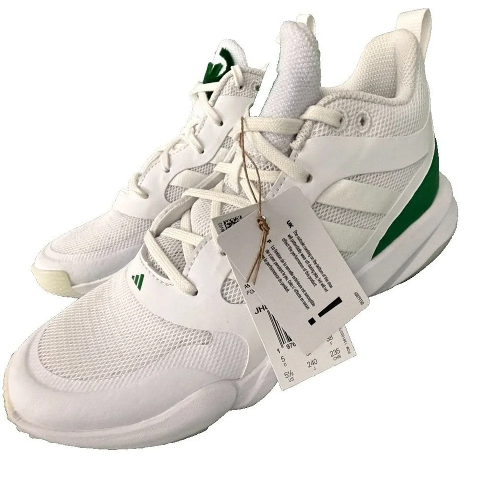 Adidas Men's Mahomes 2 Impact FLX JH8804 White Green Size 5.5 New